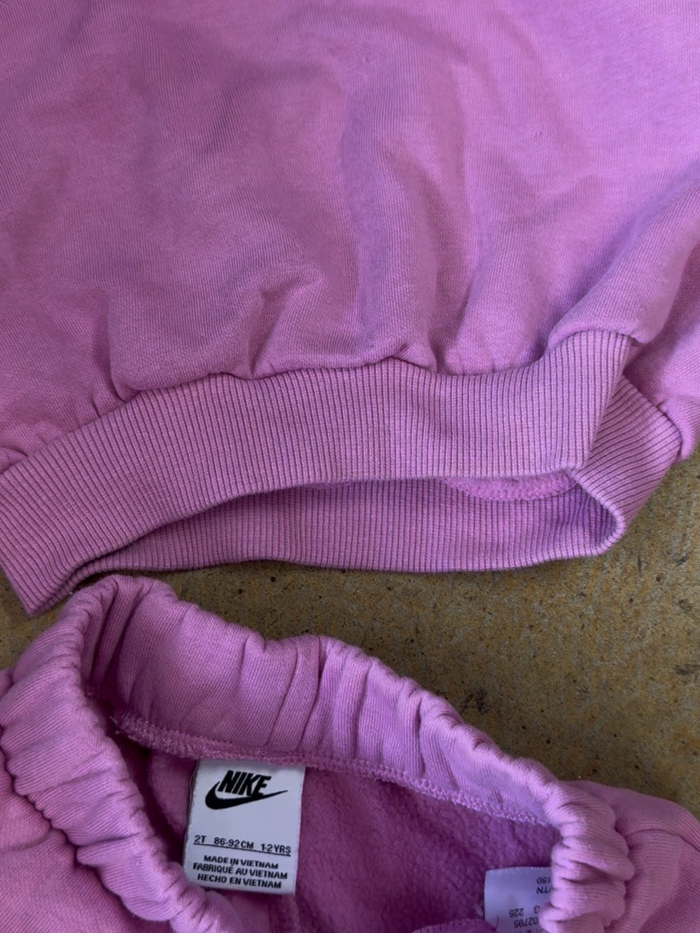 Nike Kids Pink Hoodie & Jogger Set - Picture 2 of 2